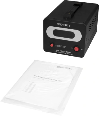 Стабилизатор напряжения Smartwatt AVR Tower 500RF 500ВА черный