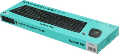 Клавиатура + мышь Logitech MK295 клав:черный мышь:черный USB беспроводная Multimedia (920-009813)