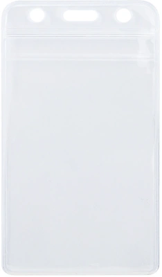 Бейдж для пропуска Deli E5759 68х118мм вертикальный без крепления ПВХ прозрачный (упак.:10шт)