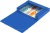 Папка-короб на резинке Бюрократ -BA25/05BLUE пластик 0.5мм корешок 25мм A4 синий