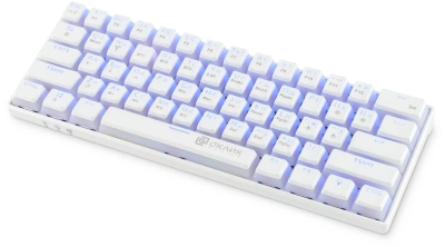 Клавиатура Оклик K763W механическая белый USB беспроводная BT/Radio Multimedia for gamer LED (1920562) кабель 1.5м