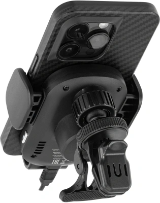 Автомобильное зар./устр. Buro BUQC15 15W 2.5A (QI) USB-C универсальное черный (BUQ15AC00BK)