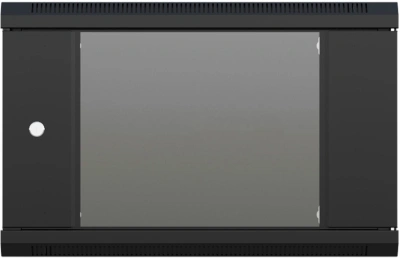 Шкаф коммутационный NTSS (NTSS-W9U6045GS-2BL) настенный 9U 570x450мм пер.дв.стекл 60кг черный 20.1кг 220град. IP20