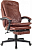 Кресло руководителя Бюрократ T-9950MSG-F коричневый экокожа крестов. пластик подст.для ног