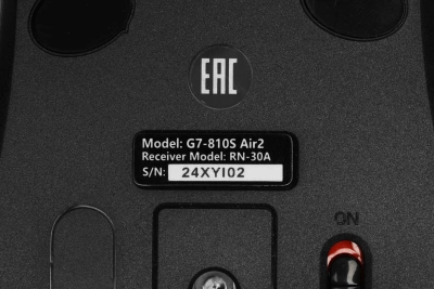 Мышь A4Tech G7-810S Air2 черный оптическая 2000dpi silent беспров. USB для ноутбука 7but