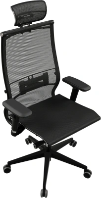 Кресло эргономичное Метта Samurai Black Edition New 2.0 черный сиденье черный сетка с подголов. крестов. полиамид черный