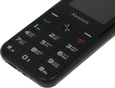 Мобильный телефон Xenium X718 черный моноблок 2Sim 1.77" 128x160 Spreadtrum ThreadX RTOS 0.3Mpix GSM900/1800 MP3 FM microSD max32Gb