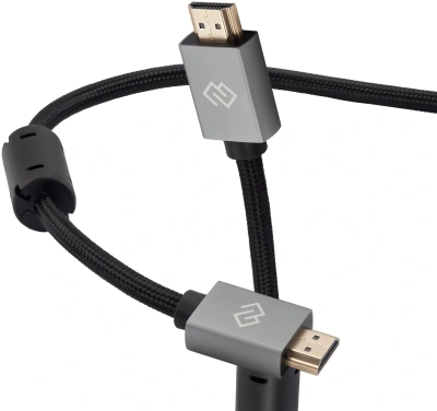 Кабель аудио-видео Digma HDMI (m)/HDMI (m) 2м. феррит.кольца позолоч.конт. черный (D-HDMI-2FF-V2.0-2M)