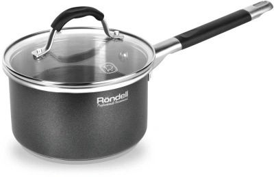 Ковш Rondell Stern RDS-008 1.9л. d=16см (с крышкой) темно-серый