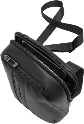 Сумка кросс-боди мужская Piquadro Victor CA7176W143/N черная натур.кожа