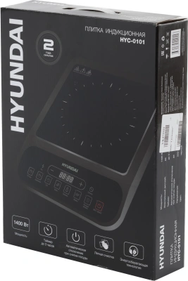 Плита Индукционная Hyundai HYC-0101 черный стеклокерамика (настольная)