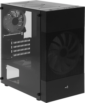 Корпус Aerocool Atomic Lite-G-BK-v2 черный без БП mATX 6x120mm 2x140mm 1xUSB2.0 2xUSB3.0 audio bott PSU