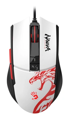 Мышь A4Tech Bloody L65 Max белый/рисунок оптическая 12000dpi USB 6but (L65 MAX NARAKA)