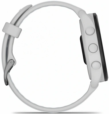 Смарт-часы Garmin Forerunner 165 30.4мм 1.2" AMOLED корп.серый рем.белый разм.брасл.:126-203мм (010-02863-21)