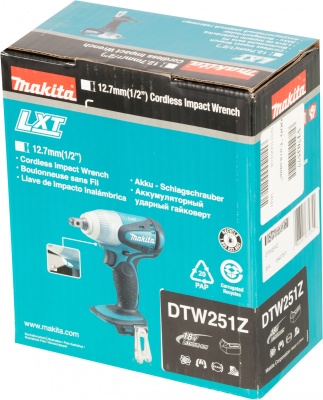 Гайковерт Makita DTW251Z аккум. патрон:квад.1/2"