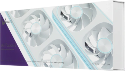 Вентилятор для корпуса Formula Air Fusion 3 ARGB 120х120x28 белый 4-pin 37.93дБ (упак.:3шт) (AIR FUSION 3 WH) Ret