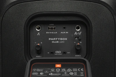 Минисистема Hi-Fi JBL PartyBox Club 120 черный 160Вт USB BT