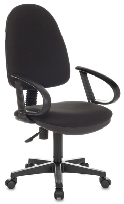 Кресло Бюрократ CH-300 черный 3C11 крестов. пластик
