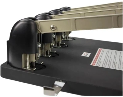 Дырокол Kw-Trio Heavy Duty 954 макс.:150лист. металл/пластик черный отв.:4 с линейкой