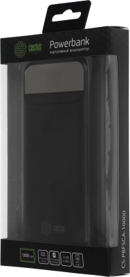 Мобильный аккумулятор Cactus CS-PBFSCA-10000 10000mAh 22.5W 4.5A 2xUSB-A/USB-C черный