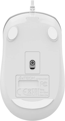 Мышь A4Tech Fstyler FM26 серебристый/белый оптическая 1600dpi USB для ноутбука 4but (FM26 USB (ICY WHITE))