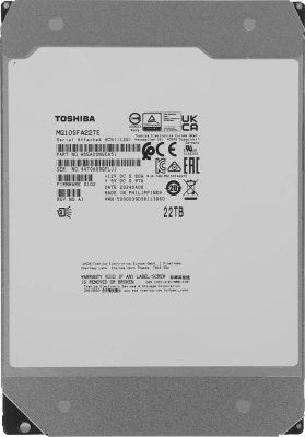 Жесткий диск Toshiba SAS 3.0 22TB MG10SFA22TE Server (7200rpm) 512Mb 3.5"