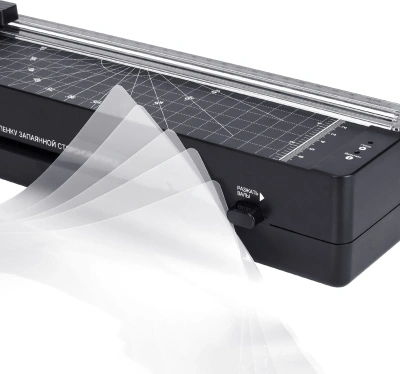 Ламинатор Heleos ЛМА4ДЧ черный A4 (60-125мкм) 30см/мин (2вал.) лам.фото