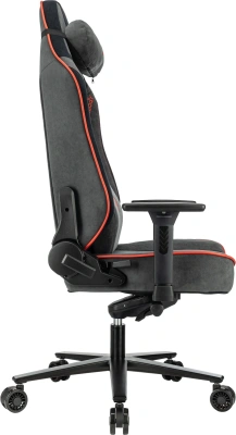 Кресло игровое A4Tech Bloody GC-680 серый/черный искусственная замша с подголов. крестов. металл