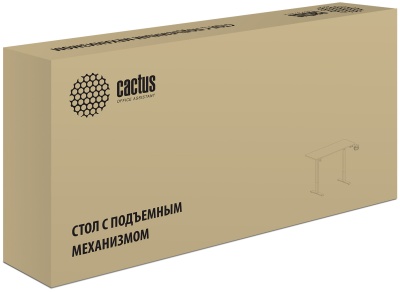 Стол для компьютера Cactus CS-ED-WWT электропривод столешница МДФ белый каркас белый