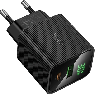Сетевое зар./устр. Hoco CS84A Excellent PD30W+QC3.0 30W 3A (PD+QC) универсальное черный (64554)