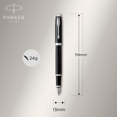 Набор ручек Parker IM Core FK221 (2093215) Black CT сталь нержавеющая подар.кор. ручка перьевая, ручка шариковая