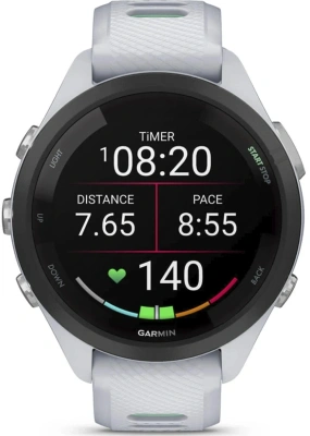Смарт-часы Garmin Forerunner 265S 27.5мм 1.1" AMOLED корп.белый рем.белый (010-02810-14)