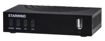 Ресивер DVB-T2 Starwind CT-220 черный