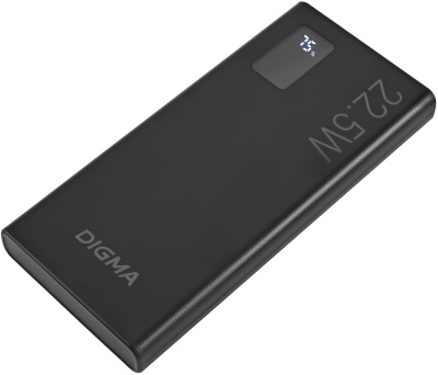 Мобильный аккумулятор Digma DGPF10A 10000mAh QC3.0/PD3.0 22.5W 3A 2xUSB-A/USB-C черный (DGPF10A22PBK)