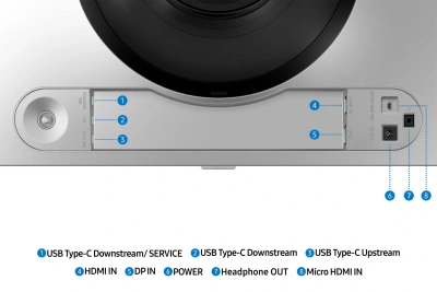 Монитор Samsung 49" Odyssey OLED G9 S49DG910SIXCI серебристый OLED LED 32:9 HDMI полуматовая HAS 250cd 178гр/178гр 5120x1440 144Hz FreeSync Premium Pro DP USB 12.9кг