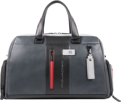 Сумка дорожная Piquadro Urban BV4447UB00/GRN серая/черная натур.кожа