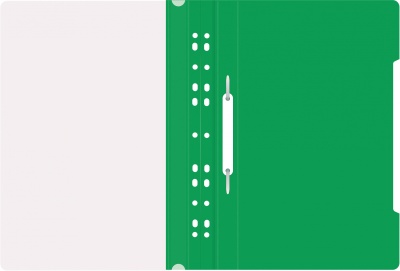 Папка-скоросшиватель Бюрократ PS-P20GRN A4 прозрач.верх.лист боков.перф. пластик зеленый 0.12/0.16