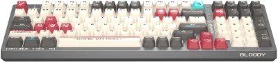 Клавиатура A4Tech S98 Pixels механическая серый/бежевый USB for gamer LED (S98) кабель 1.8м