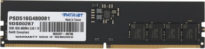 Память DDR5 16GB 4800MHz Patriot PSD516G480081 Signature RTL PC5-38400 CL40 DIMM UDIMM 288-pin 1.1В single rank Ret