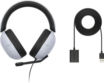 Гарнитура мониторные Sony INZONE H3 1.2м белый/черный проводные оголовье (MDRG300/W)