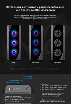 Корпус Zalman N5 TF черный без БП ATX 5x120mm 2xUSB2.0 1xUSB3.0 audio bott PSU