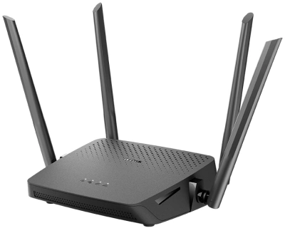 Роутер беспроводной D-Link DIR-825/RU/R7 (DIR-825/RU/R7A) AC1200 10/100/1000BASE-T черный
