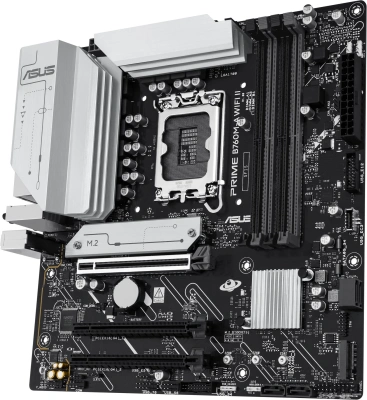 Материнская плата Asus PRIME B760M-A WIFI II Soc-1700 Intel B760 4xDDR5 mATX AC`97 8ch(7.1) 2.5Gg RAID+HDMI+DP