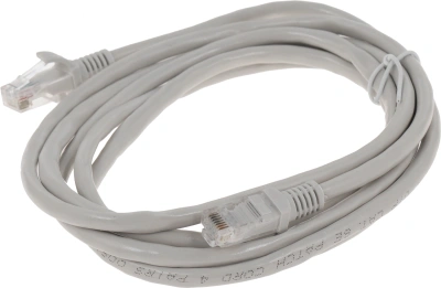 Патч-корд Premier PP6U-2M 10000Гбит/с UTP 4 пары cat.6 CCA molded 2м серый RJ-45 (m)-RJ-45 (m)