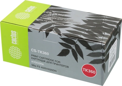 Картридж лазерный Cactus CS-TK360 TK-360 черный (20000стр.) для Kyocera Mita FS 4020/4020DN