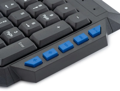 Клавиатура Оклик 750G FROST WAR черный/черный USB Multimedia for gamer (337452) кабель 1.8м