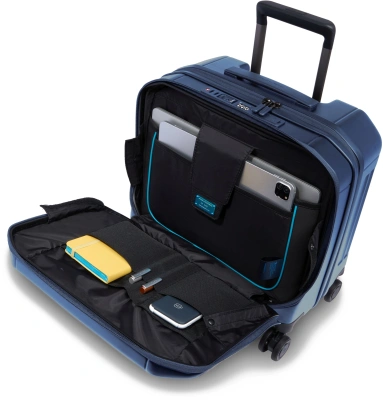 Чемодан Piquadro PQ LIGHT (BV6552PQL/BLUO) 23x41x40см 28л. поликарбонат синий