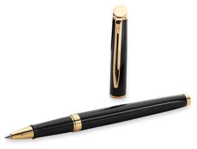 Ручка роллер Waterman Hemisphere (S0920750) Matte Black GT F черн. черн. подар.кор.