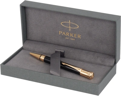 Ручка шариков. Parker Duofold K74 (1931386) Black GT M черн. черн. подар.кор.