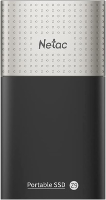 Накопитель SSD Netac USB-C 250GB NT01Z9-250G-32BK Z9 черный